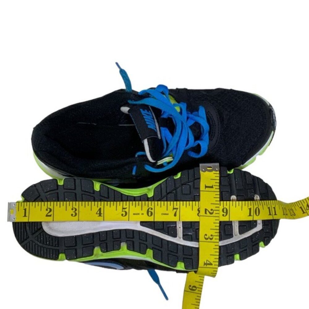 Nike Dual Fusion ST2 Running Shoe 454240-018 Black Volt Blue Lime Women Sz 8.5 - Picture 3 of 16